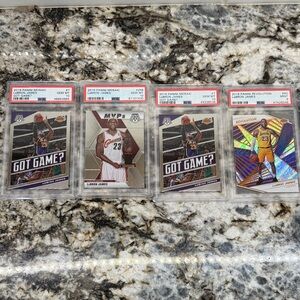 Panini - LEBRON JAMES - (4) CARD PSA GRADED LOT - WOW WOW WOW
